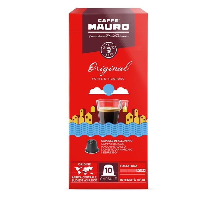 caffe mauro capsule nespresso original in scatole da 10