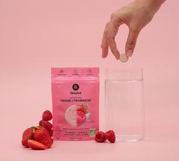 solid drinks fraise framboise qwetch infuse dans un verre