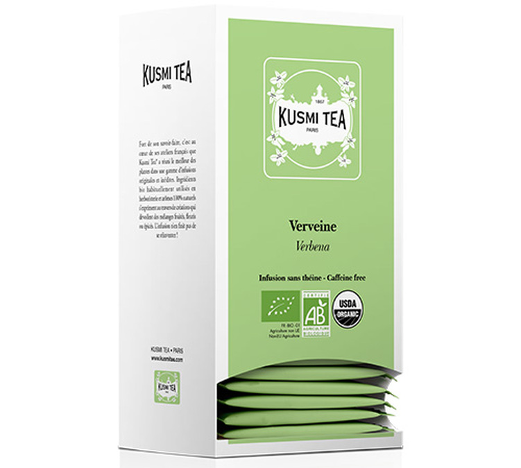 the sachets kusmi tea verveine bio
