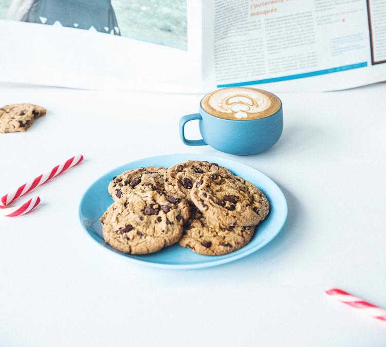 cappuccino winter blend 2025 cookies pepites de chocolat batonnets de sucre noel