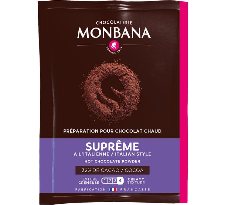 chocolat en poudre en sachet supreme de chocolat monbana