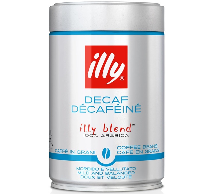 cafe en grain illy decafeination sans solvant 250g
