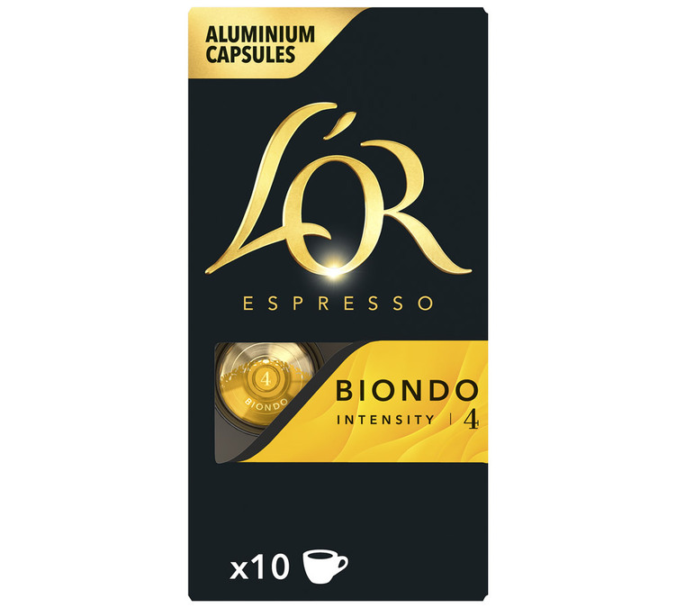 nespresso pods lor espresso biondo value pack x100