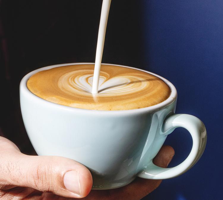 latte drink made with lugat origin coffee beans