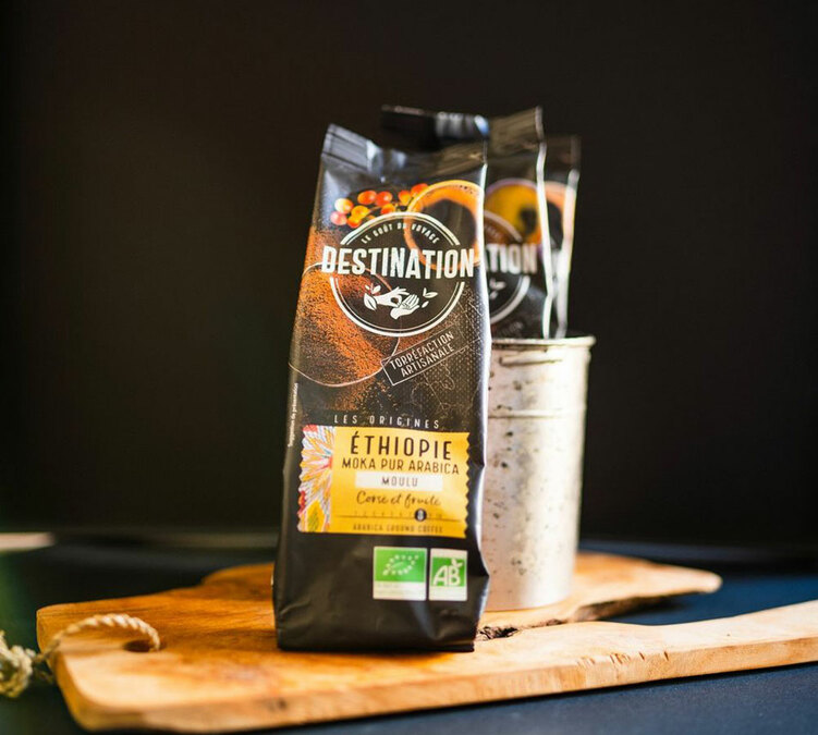 1kg Organic Moka Coffee Beans by Destination from Ethiopia