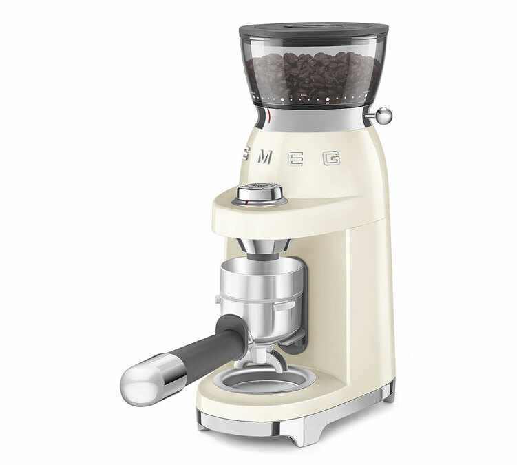 Moulin &agrave; caf&eacute; &eacute;lectrique smeg CGF03 creme