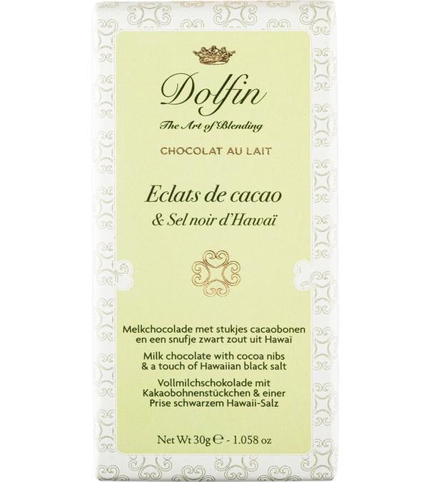 tablette chocolat cacao sel noir hawai dolfin