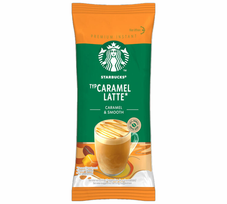 starbucks instant coffee caramel latte 115g