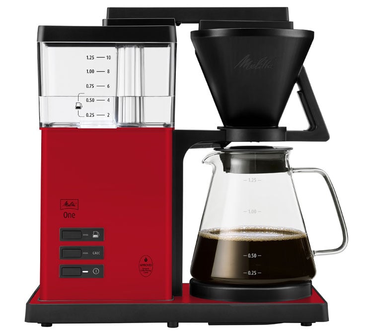 cafetiere filtre melitta one rouge