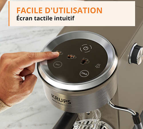 design compact de la machine krups XP350AE0 beige
