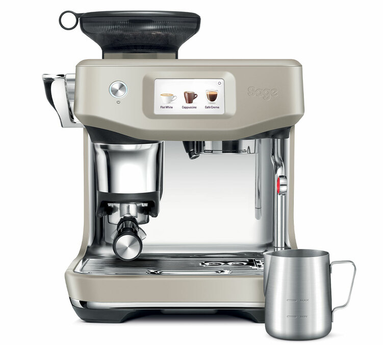 macchina barista Touch Impress sage almond con Impress Puck