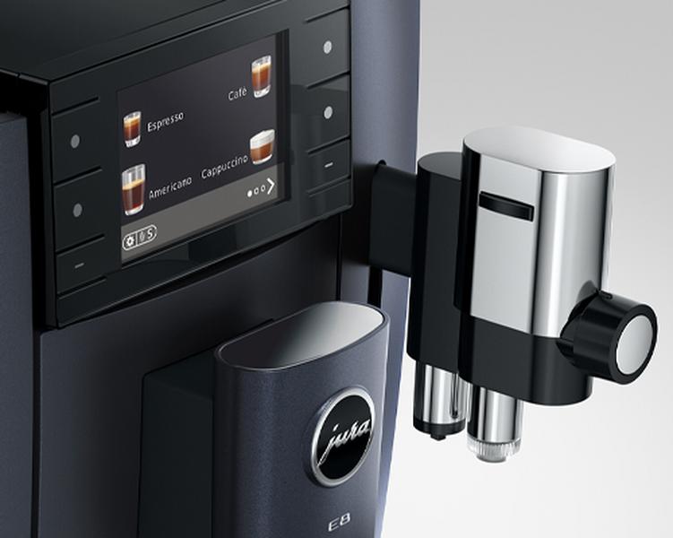 Jura E8 Cosmic Black ED ecran buse lait