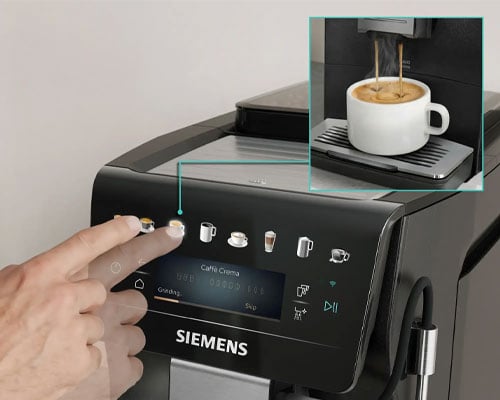 Siemens EQ600 iAroma TP607ET8 preparation boisson lactee