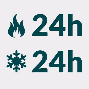 Long-lasting hot and cold