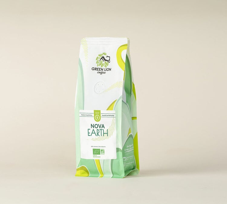 cafe en grain bio 1kg green lion coffee