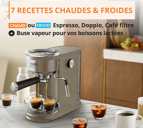 7 boissons avec &eacute;cran tactile de la krups XP350AE0