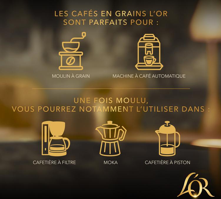 cafe en grain lor absolu 4 x 1 kg