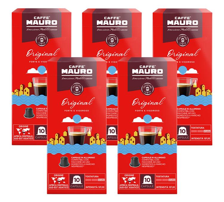 50 nespresso pods original caffe mauro