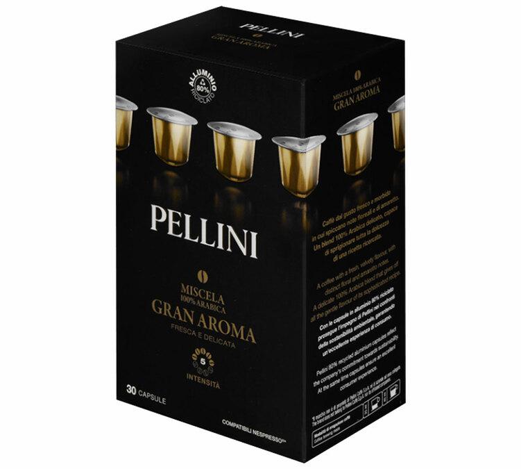 capsule compatibili nespresso gran aroma pellini x30
