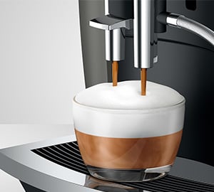 Expresso broyeur Jura E6 Dark Inox boissons