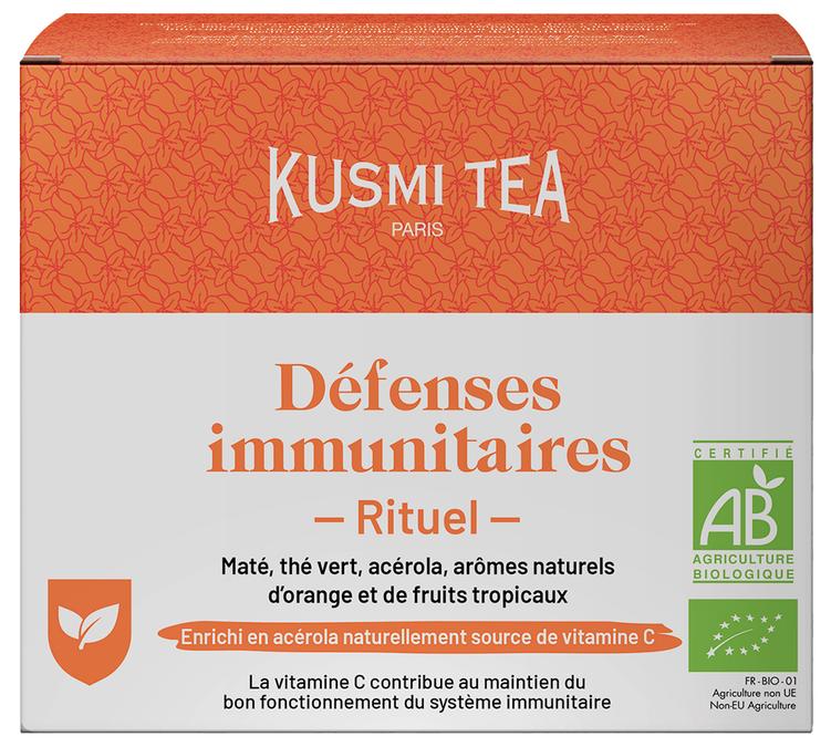 kusmi tea organic green tea immune defense ritual tea bags