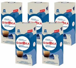 50 capsule decaffeinato soave per nespresso gimoka