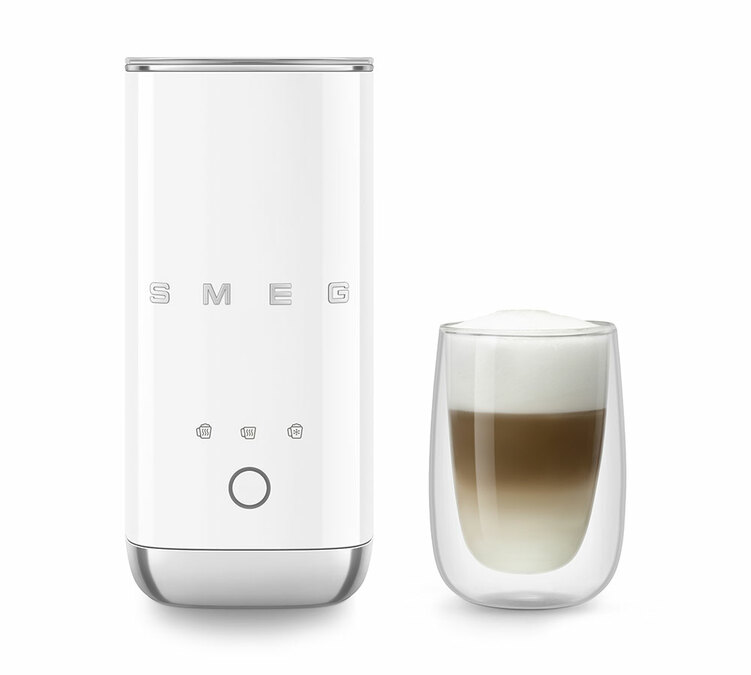 mousseur a lait smeg blanc