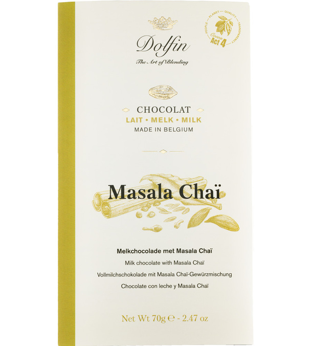Dolfin Milk Chocolate and Masala Chai Bar