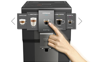 Machine &agrave; caf&eacute; Intuition Pr&eacute;f&eacute;rence + par Krups : une interface intuitive