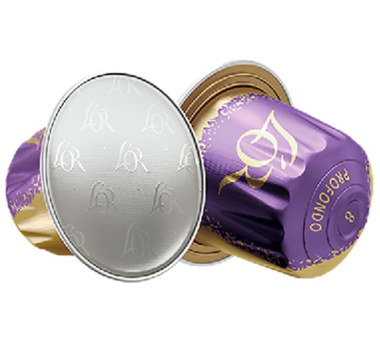 pack of 50 lungo profondo capsules by l'or espresso for nespresso