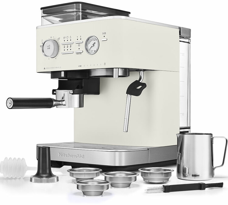 accessori macchina da caffe kitchenaid semi automatica beige