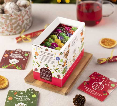 the du calendrier de l avent english tea shop carte