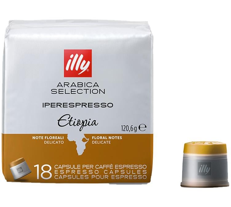 capsules iperespresso illy ethiopie arabica selection lot 18