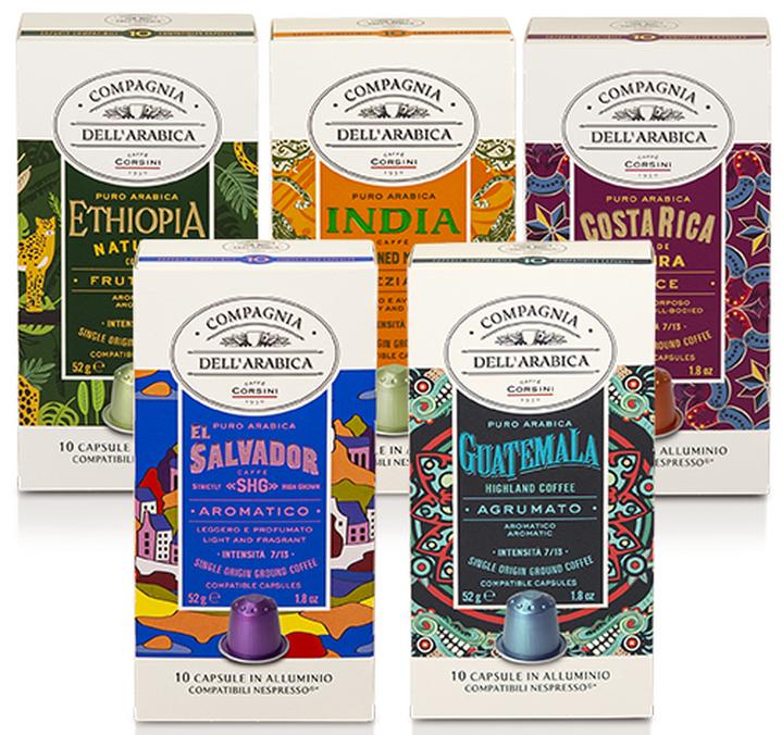 pack capsules compatibles nespresso caffe corsini