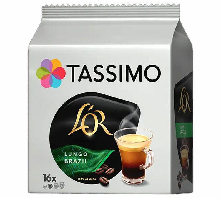 tassimo pods lungo brazil x16