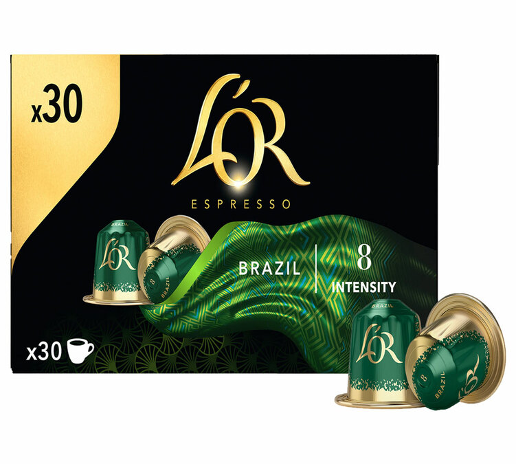 capsules x30 brazil lor espresso compatibles nespresso