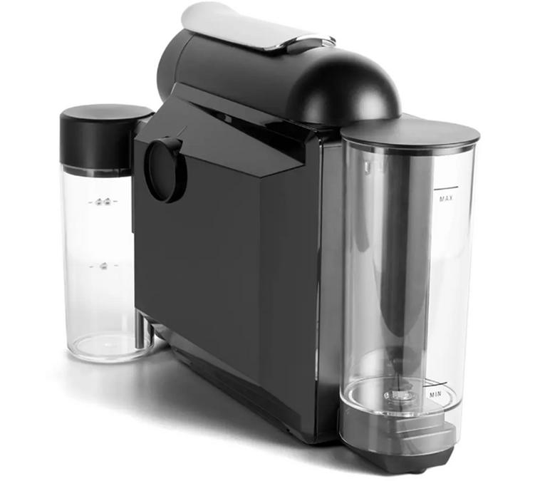 cafetiere delta q tout en longueur qui dispose de deux r&eacute;servoirs