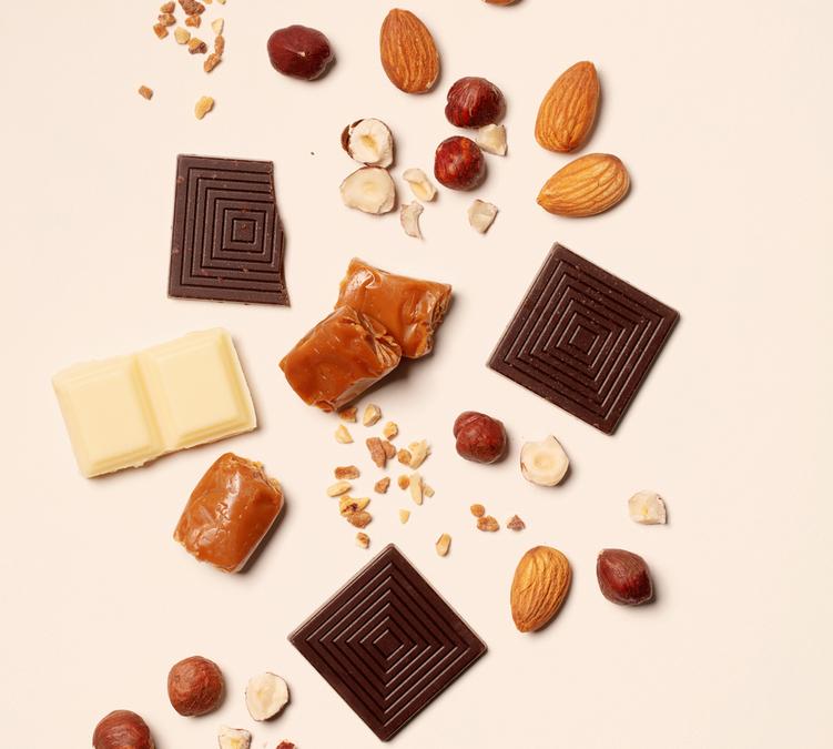 cafes en grain aromatises noisette vanille caramel et noix sirop derable et noix de pecan