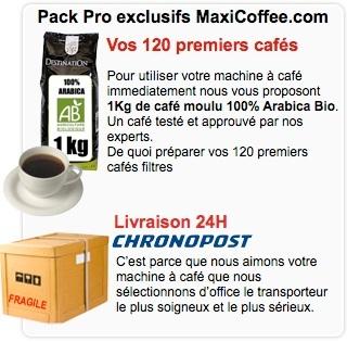 pack pro entreprise caf&eacute; filtre