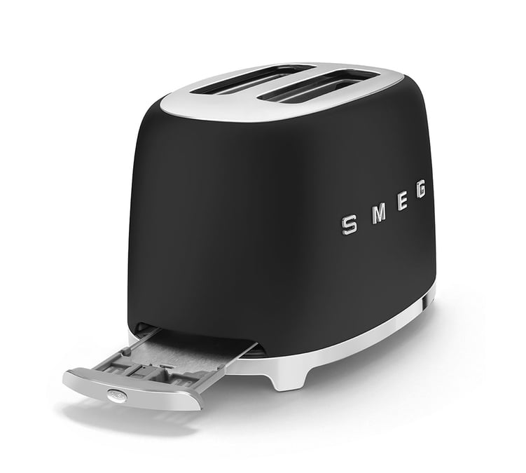 grille pain smeg noir mat 2 tranches