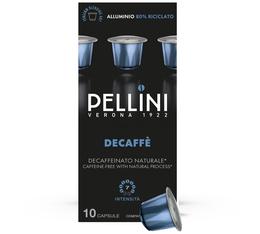 Capsule Pellini Decaffeinato compatibili Nespresso Original 10 capsule in alluminio senza solventi CO2