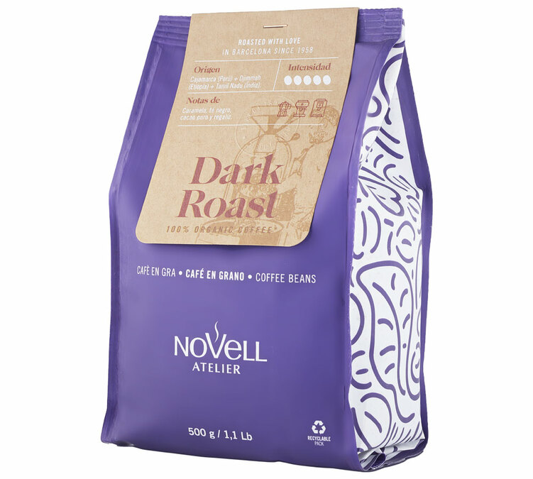 coffee beans novell dark roast 500g