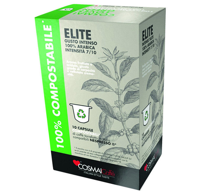 10 capsule per Nespresso Elite Caffe Cosmai