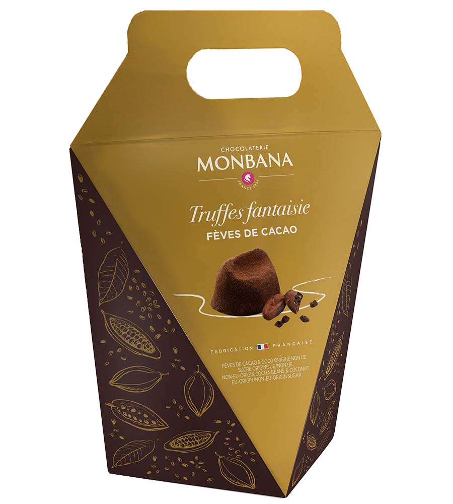 truffe eclats feves de cacao monbana