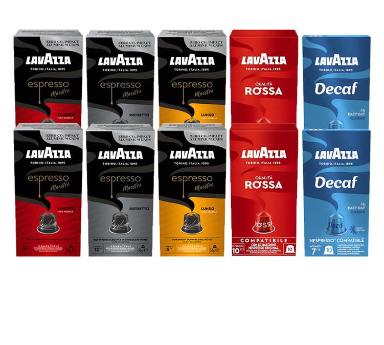 capsule compatible nespresso en gros lavazza x100
