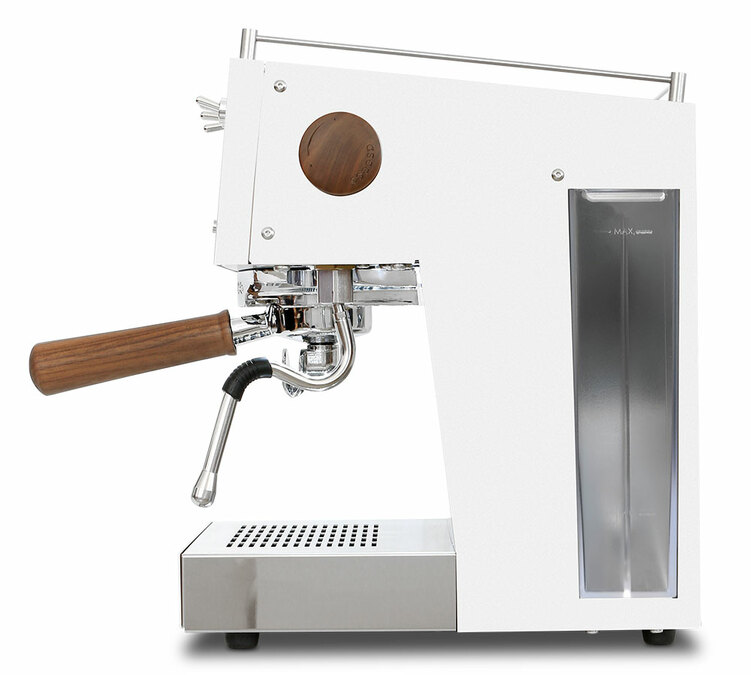 Machine expresso Ascaso Steel UNO PID blanc finitions bois
