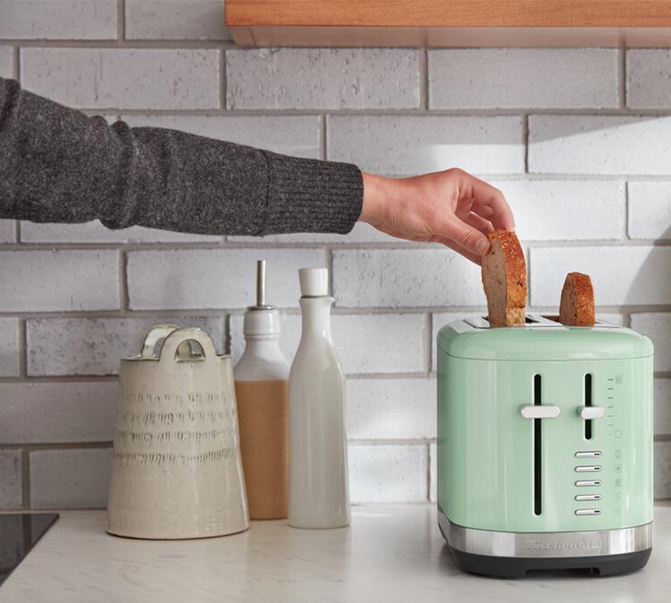 grille pain deux fentes vert clair kitchenaid