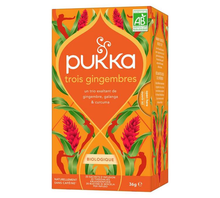 tisana tre zenzeri bio pukka scatola