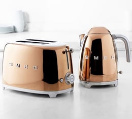 grille pain smeg 2 tranches et bouilloire cuivre
