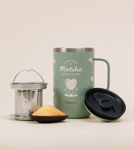 tisaniere mug isotherme qwetch matcha lovers QM6304